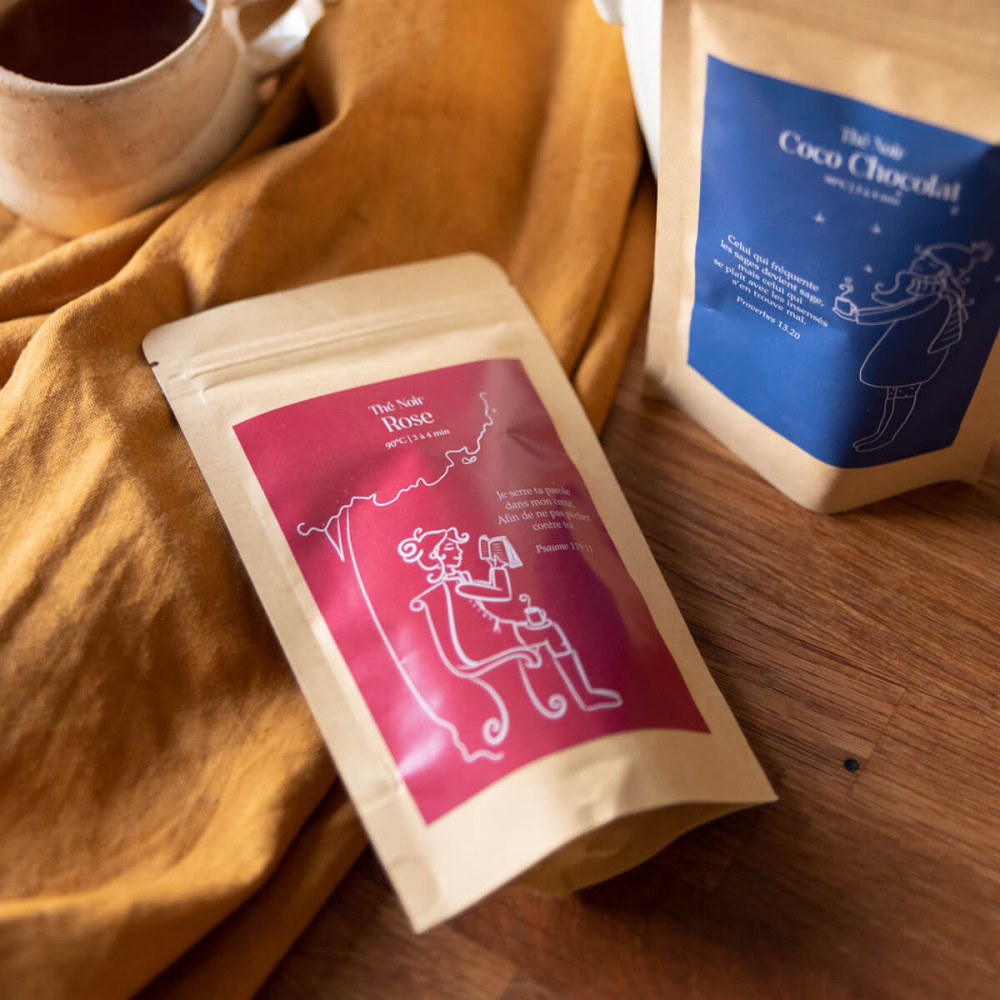 Thé Noir Rose - Sachet 50g