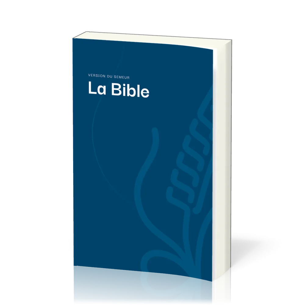 Bible Semeur 2015, couverture rigide bleue, tranche blanche