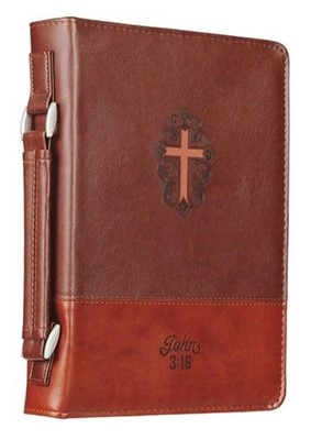 Pochette Bible, Taille M, Croix - Jean 3.16