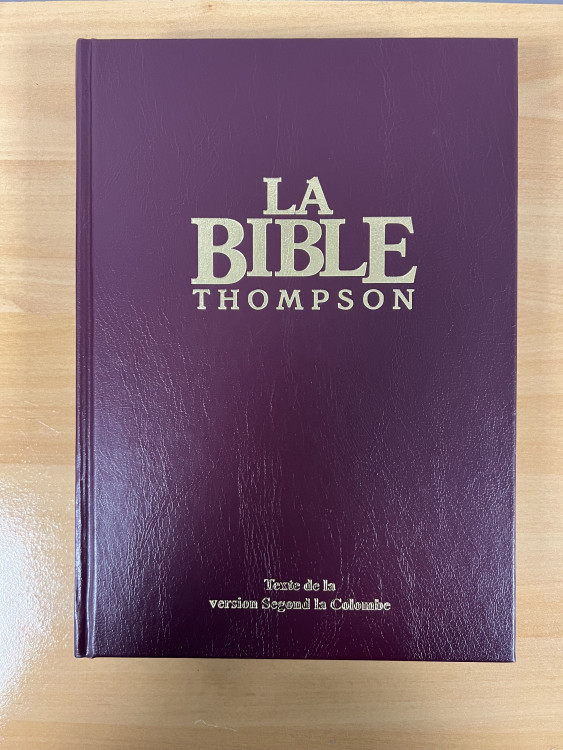 Bible Thompson Colombe, bordeaux - couverture rigide