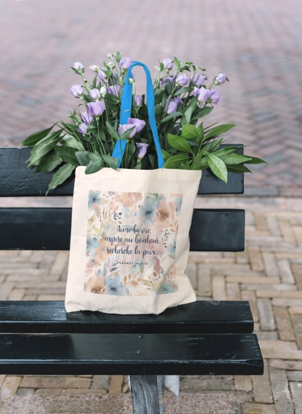 Tote-bag "Aime la vie..."