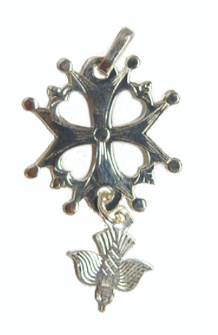 Croix Huguenote en argent 925 - 21mm - 1.3gr