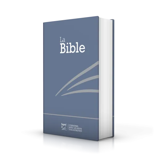 Bible Segond 21 compacte - couverture rigide skivertex bleu métallisé