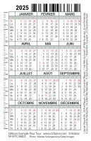 Paysage (1 Samuel 2.1) - Calendrier format carte de crédit