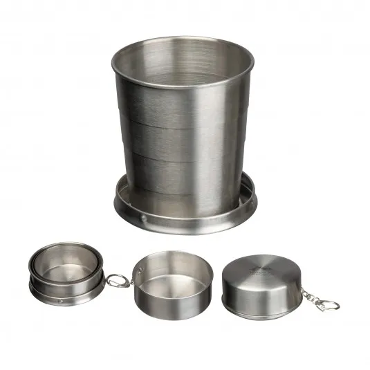 Gobelet pliable en inox « Fortifie-toi et prends courage » Jos. 1.9