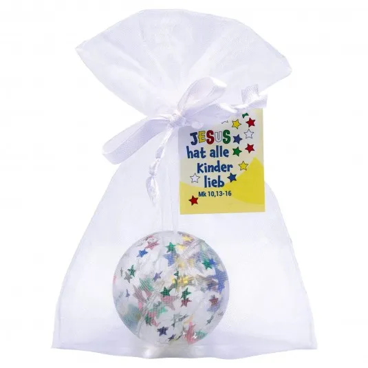 Balle rebondissante "Étoiles" - "Jésus aime tous les enfants"