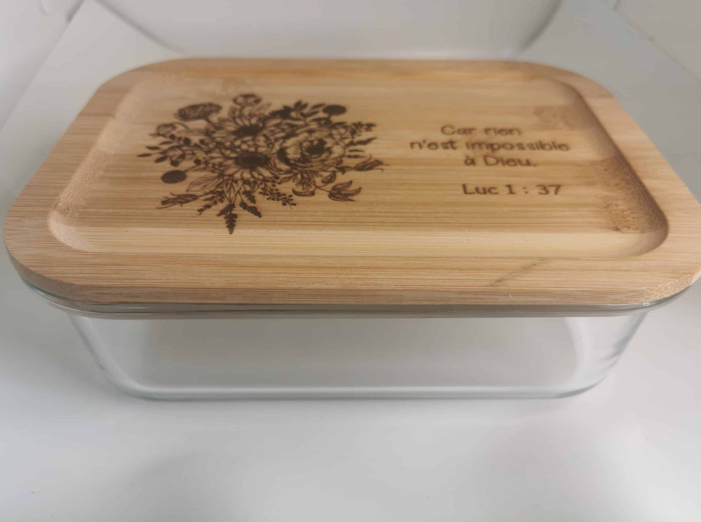 Lunch Box Luc 1.37 - Bambou et verre