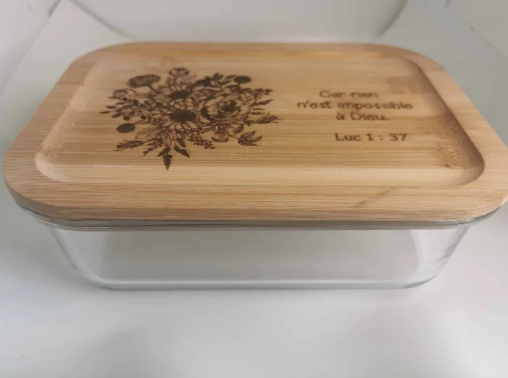 Lunch Box Luc 1.37 - Bambou et verre