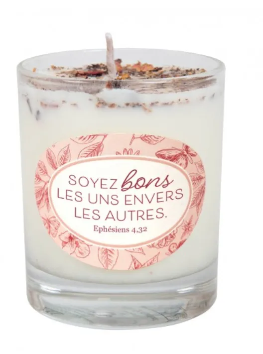 Bougie parfumée champagne et roses