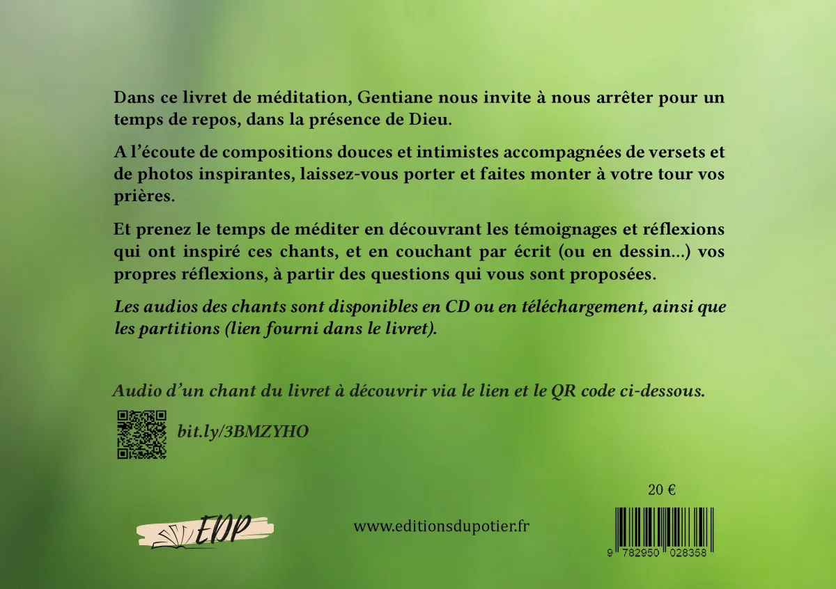 Dans Sa présence… - livret de méditation + audios en CD et téléchargement