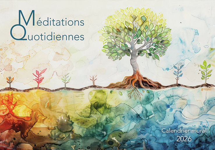 Méditations quotidiennes - calendrier éphéméride, bloc et plaque