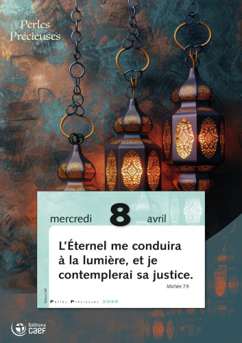 Perles précieuses - calendrier éphéméride, bloc et plaque