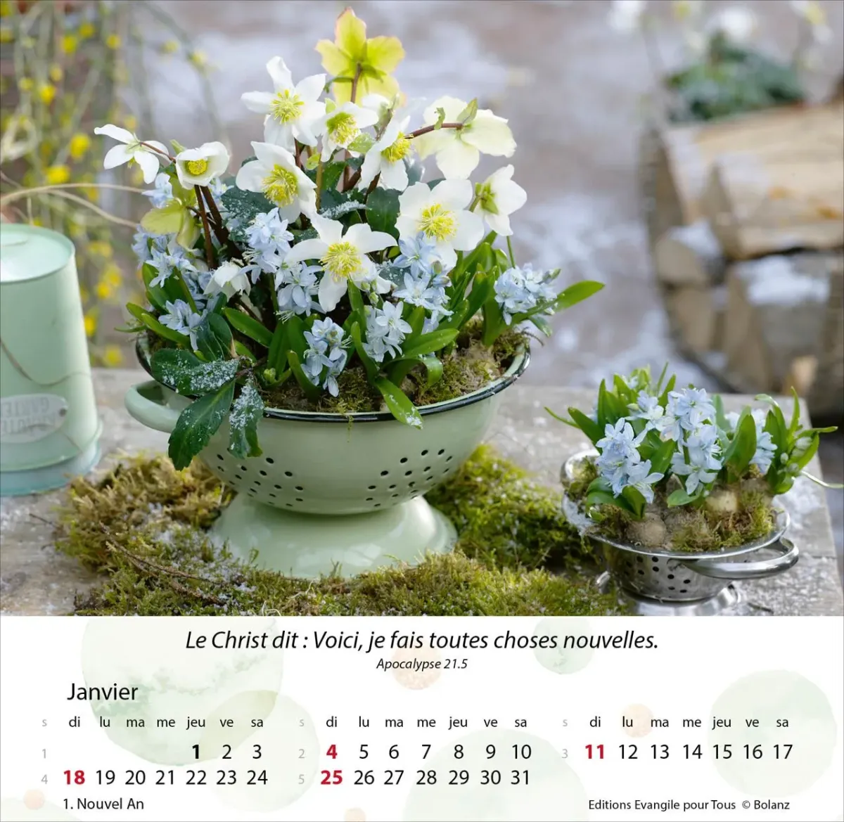 Jardins, Merveilles de la création - Calendrier de table