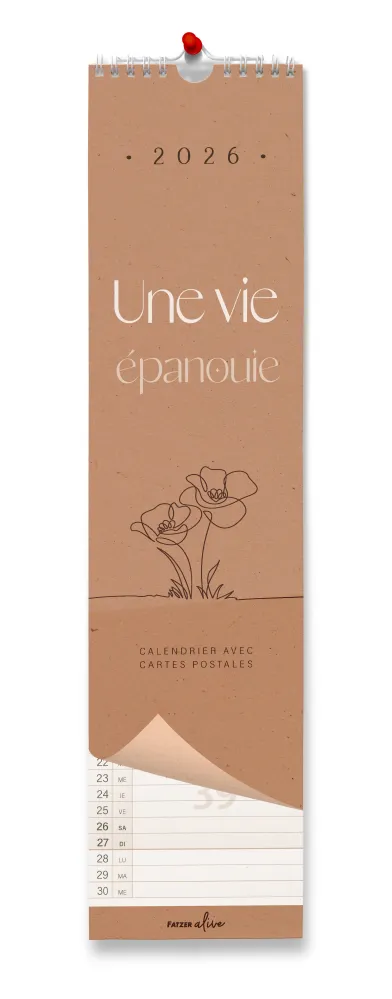 Calendrier Une vie épanouie - Calendrier avec cartes postales