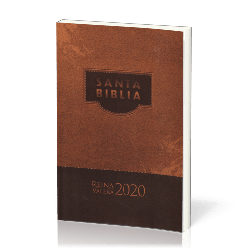 Espagnol, Bible RVR2020, brochée, marron - rústica marrón misionera 070
