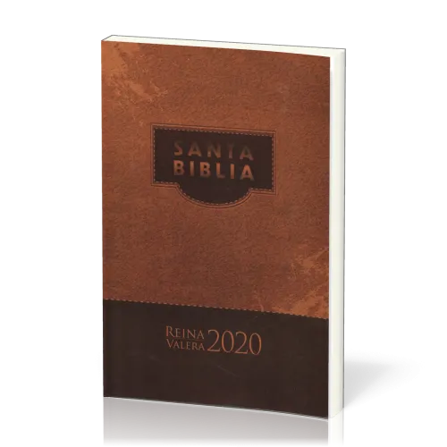 Espagnol, Bible RVR2020, brochée, marron - rústica marrón misionera 070