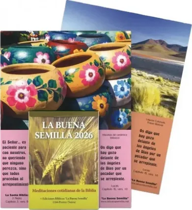 Espagnol, Calendrier La Bonne Semence à effeuiller