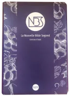 Bible d'étude NBS - grand format, similicuir prune, étui souple