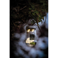 Lampe solaire en verre - "Dieu est lumière."