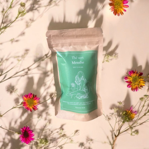 Thé vert Menthe - Sachet de 50g