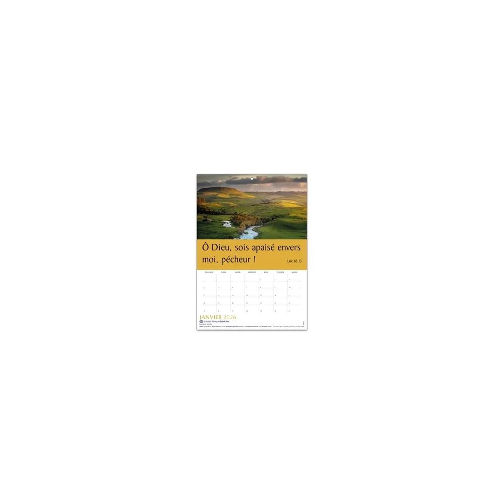 Paroles de vie - calendrier