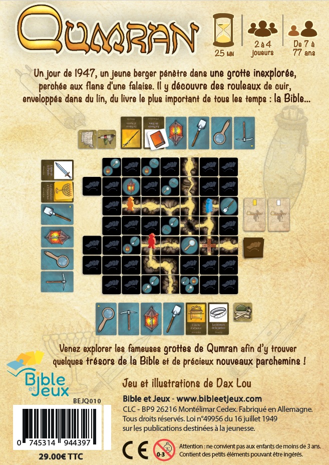 Qumran - En route pour une aventure archéologique [jeu de société]