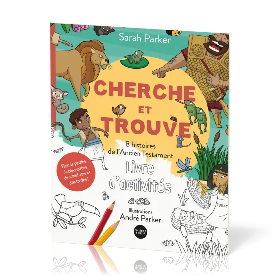 Cherche et trouve, livre d’activités - 8 histoires de l’Ancien Testament