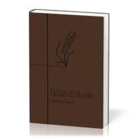 Bible d'étude Semeur 2015 - couverture souple brune, marron, tranche blanche