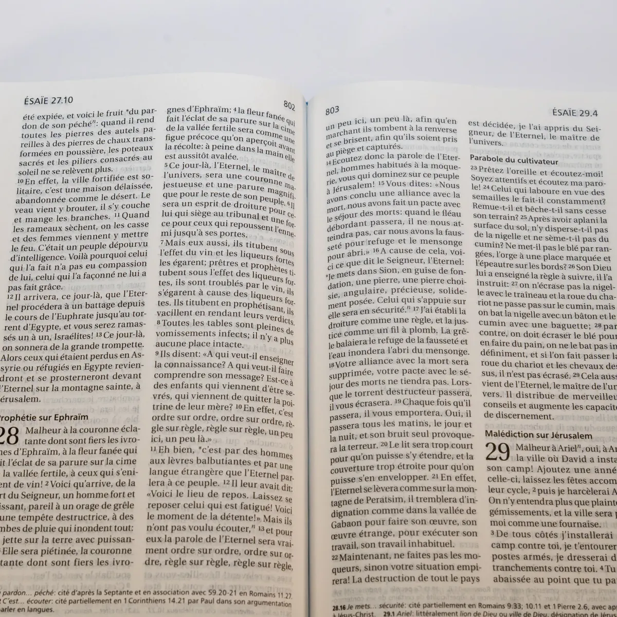 Bible Segond 21 compacte - couverture rigide bleu métallisé