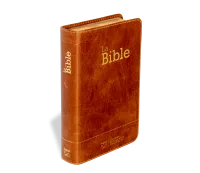 Bible Segond 21 compacte (Premium Style) - couverture souple, cuir brun, avec tranches dorées