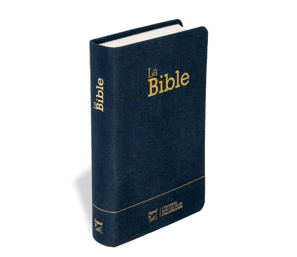 Bible Segond 21 compacte (Premium Style) - couverture souple toile bleu marine