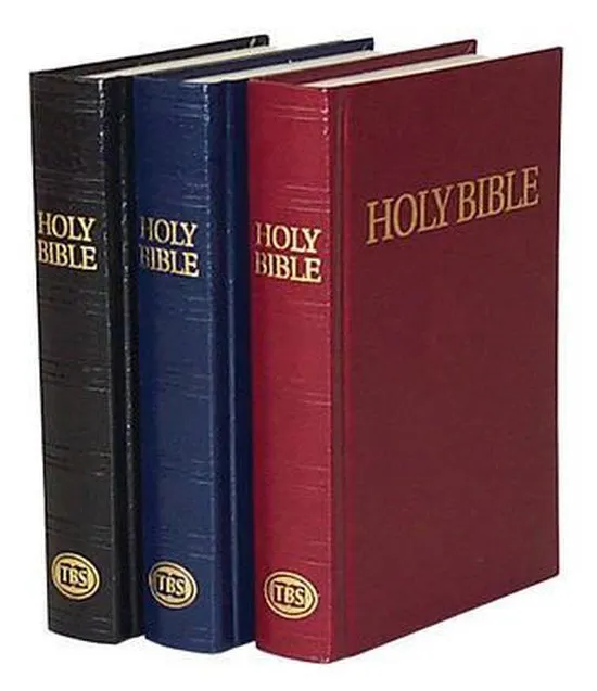 Anglais, Bible King James Version, rigide, noire, (Royal Ruby Text)