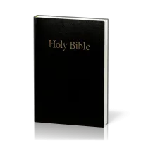 Anglais, Bible KJV, moyen modèle, rigide, noire