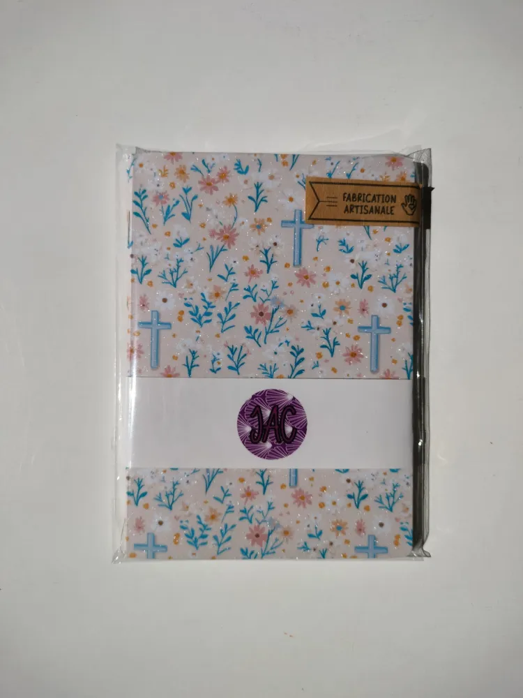 Carnet Signature - Croix orange