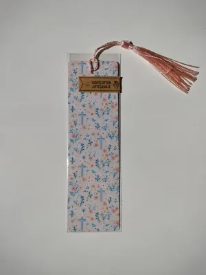 Marque-Page avec pampille - Croix Orange