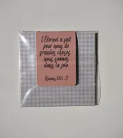 Marque-Page Magnétique "L'Eternel a fait pour nous de grandes choses" - Croix Orange