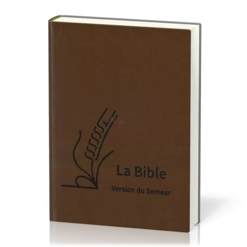 Bible Semeur 2015, gros caractères - couverture semi-souple, textile brun