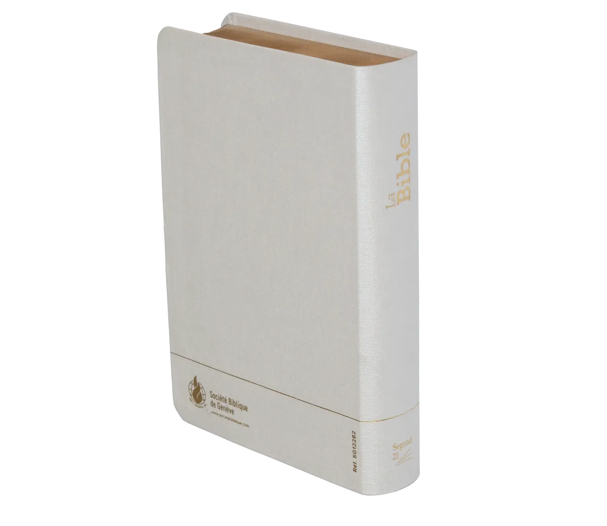 Bible Segond 21 compacte (Premium Style) - couverture souple toile blanche, avec tranches dorées...