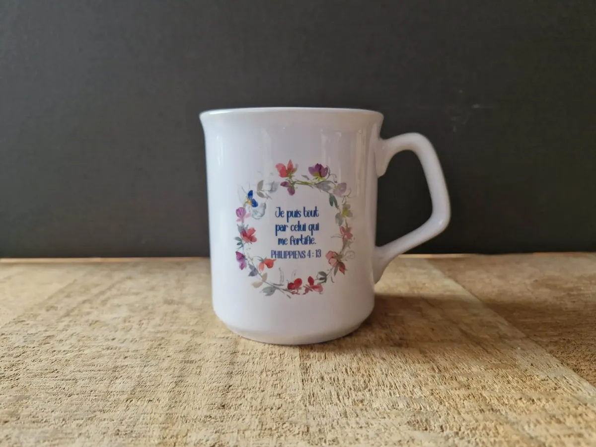 Tasse Sparta « Je puis tout par celui qui me fortifie. » - Philippiens 4.13
