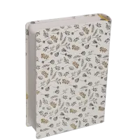 Bible Segond 21 Journal de bord - couverture souple, toilée blanc avec motifs dorés