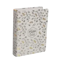 Bible Segond 21 Journal de bord - couverture souple, toilée blanc avec motifs dorés