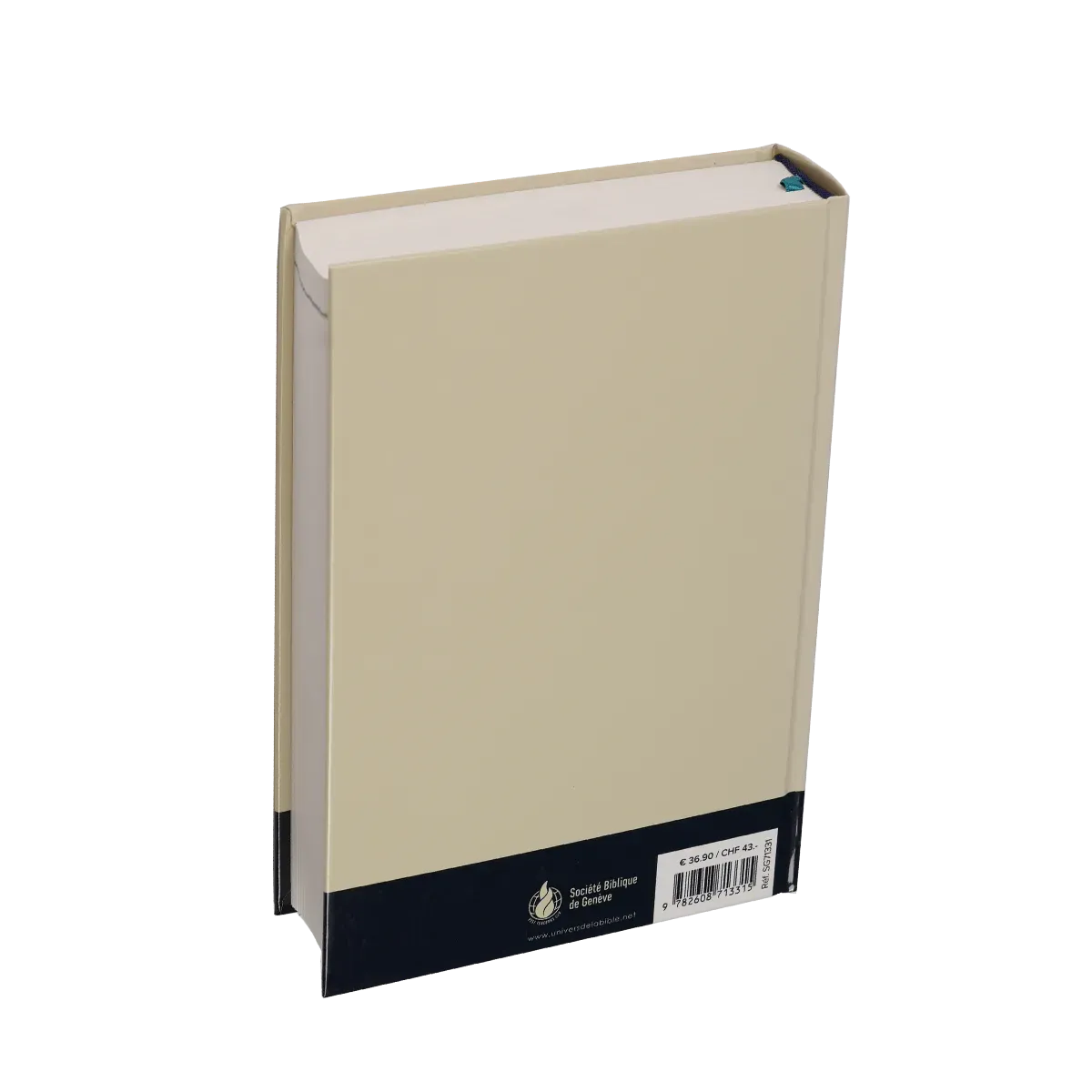 Bilingue français/anglais, Bible, Segond 21/NLT - beige et bleue - couverture rigide