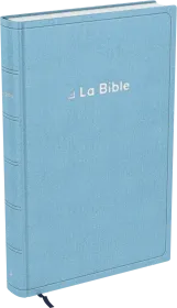 Bible Darby révisée grand format, souple bleu clair