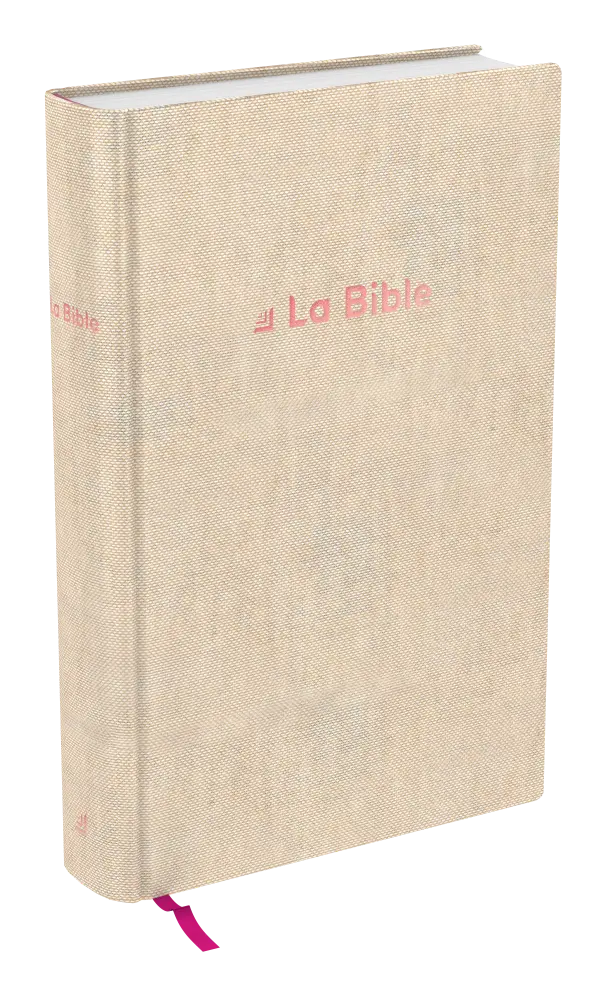 Bible Darby révisée format standard, rigide lin beige