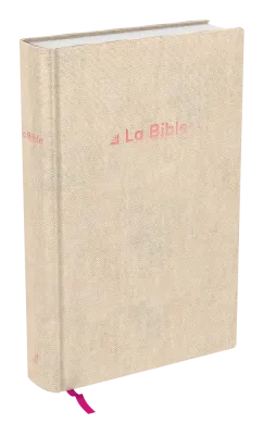 Bible Darby révisée format standard, rigide lin beige