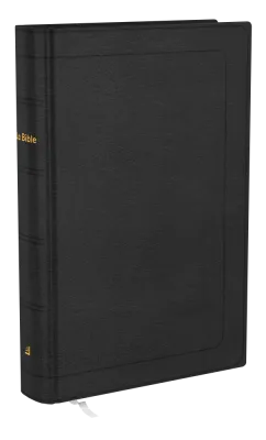 Bible Darby révisée format standard, cuir noir, tranche or
