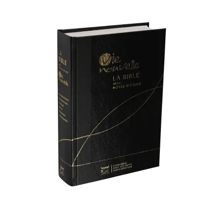 Bible d'étude Vie nouvelle, Segond 21, noire - couverture rigide toile et vinyle