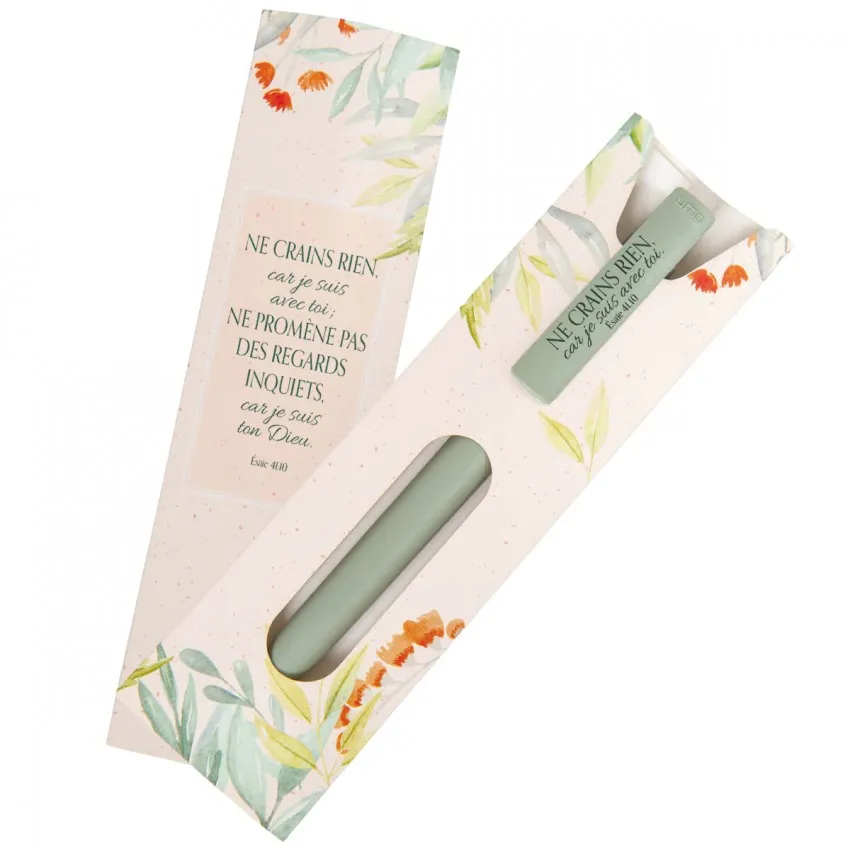 Stylo à bille Mot d'ordre 2027 - "Ne crains rien, car je suis avec toi." Ésaïe 41.10
