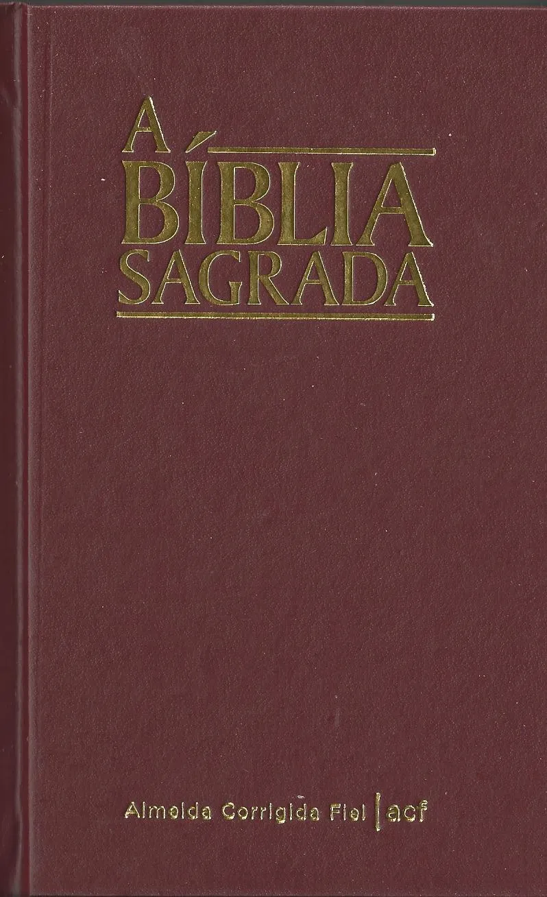 Portugais, Bible Brésilien Almeida Corrigida Fiel, rouge, moyen format