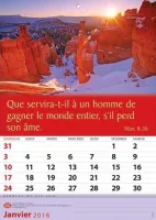 Paroles de vie - calendrier